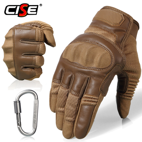 Touchscreen PU Leather Motorcycle Full Finger Gloves Protective Gear Racing Biker Riding Motorbike Moto Motocross 2022 New ► Photo 1/6