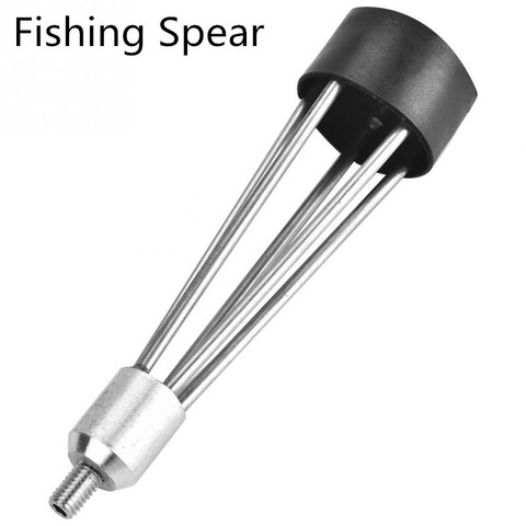 Stainless Steel 5 Prong Spearhead Fork Fishing Spear Harpoon Tip with Barbs Diving Spear Sharp Head Fishing Hook Tools Accessory ► Photo 1/6