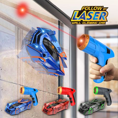 RC Car Infrared Laser Tracking Wall Ceiling Climbing Stunt Follow Light Drift 360 Rotating Model Electric Anti Gravity Car Toys ► Photo 1/6