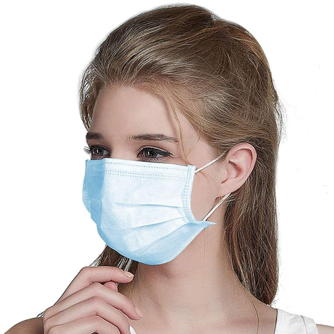 10/20/50/100Pcs 50pcs/1pcs Face Covers Disposable 3-layer Non-woven Dust-proof Protection Breathable Filter PM001 ► Photo 1/6