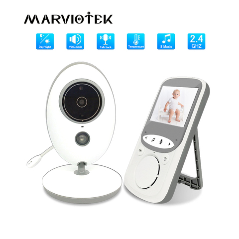 Baby Monitor with Camera Wireless Music Intercom IR Audio Video Nanny Camera Temperature Monitoring babysitter VB605 baby phone ► Photo 1/6