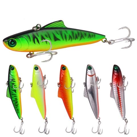 1PCS VIB Fishing Lure Lead Swim Minnow Wobbler Hard Bait85mm21g Artificial Crankbait Winter Sea Fishing Bass Diving Swivel Bait ► Photo 1/6