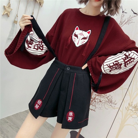 Harajuku Chinese Top Japanese Sweets Ladies Tops And Blouses 2022 Preppy Style Chinese Style Clothing Women Clothes 10533 ► Photo 1/6