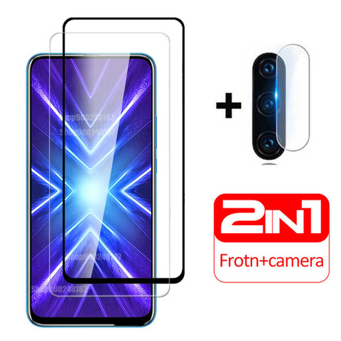 2-in-1 Camera Tempered Glass For huawei honor 9x STK-LX1 premium Protective Glass on honor 9 x x9 honor9x screen protector Film ► Photo 1/6