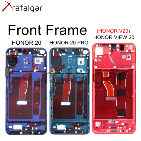 For Huawei Honor View 20 Front Frame Screen Supporting Frame Mid Frame Bezel Housing For Huawei Honor 20 Pro Front Frame Replace ► Photo 1/6