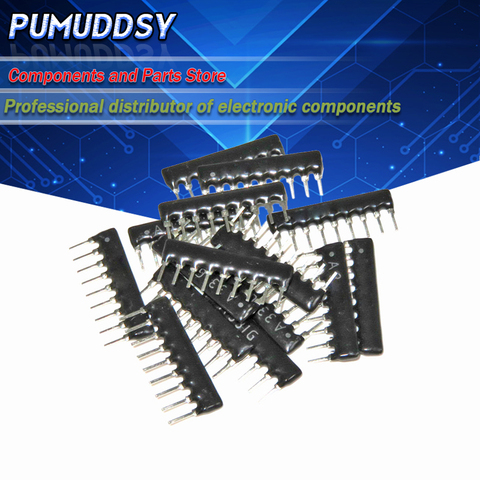 20pcs DIP exclusion 9pin 1K A102 102 A102J ohm Network Resistor array ► Photo 1/2