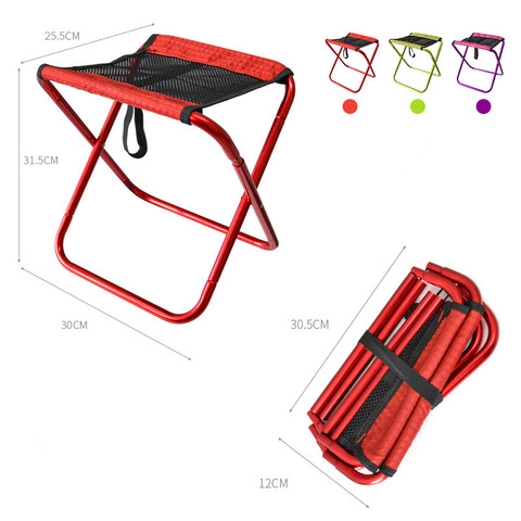 Outdoor Breathable Mesh Foldable Fishing Chair Ultra Light Weight Portable Folding Camping Aluminum Alloy Picnic Fishing Chair ► Photo 1/6