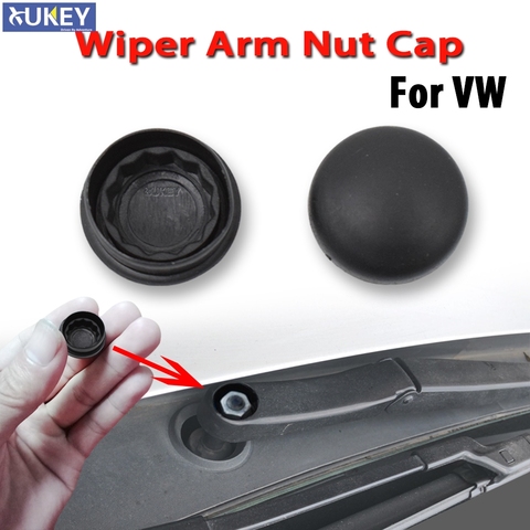 2X Car Front Windscreen Wiper Arm Nut Cap Bolt Cover For VW Passat B5 B6 B7 Golf MK4 MK5 MK6 MK7 Polo Jetta Tiguan ► Photo 1/6