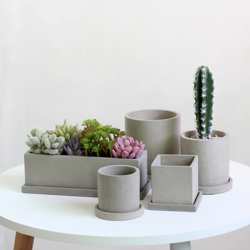DIY Succulents Flower Pot Silicone Mold Concrete Table Goods Tray Mold DIY Succulents Flower Pot Silicone Mold Concrete Table Goods Tray Mold