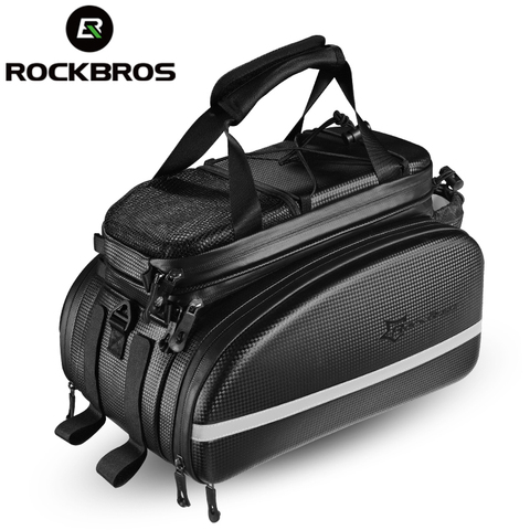 ROCKBROS 35L Waterproof Bicycle Bag MTB Bike Rack Trunk Pannier Bike Multifunctional Large Capacity Travel Bag Bike Accessories ► Photo 1/5