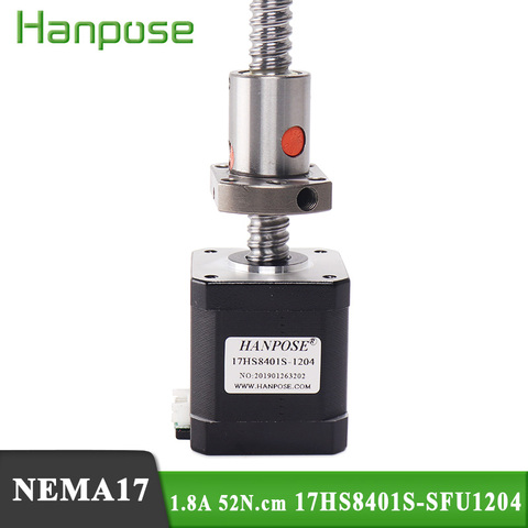 1PCS Nema17 Stepper Motor 17HS8401S-SFU1204 1.8A 52N.CM 4-lead L150/250/350mm Nema 17 ballscrew motor for Motor in automatic ► Photo 1/6