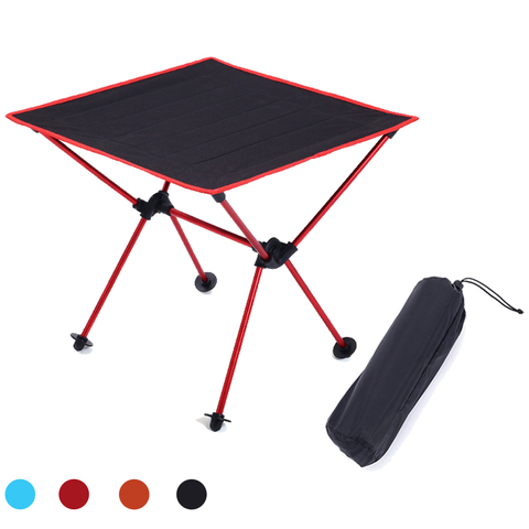 HooRu Aluminum Lightweight Table Fishing Picnic Beach Folding Table Outdoor Portable Backpacking Camping Roll-up Foldable Desk ► Photo 1/6