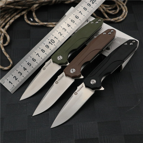 TIGEND Knife CF1818 Pocket Fold Knife D2 Satin Blade G10 handle 3 Colors for EDC Outdoor Camping Fishing Hunter ► Photo 1/1