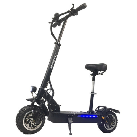 FLJ T113 60V/3200W Dual Motor Electric Scooter with most Strong power Dual engines 11inch Off Road Tire LG battery Kick scooters ► Photo 1/6