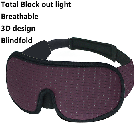 3D Blocking Light Sleeping Eye Mask Soft Padded Travel Shade Cover Rest Relax Sleeping Blindfold Eye Cover Sleep Mask Eyepatch ► Photo 1/6
