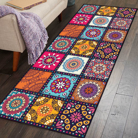 6 Styles Mandala Floor Mat,Kitchen Mats, Non-slip Mat & Kitchen