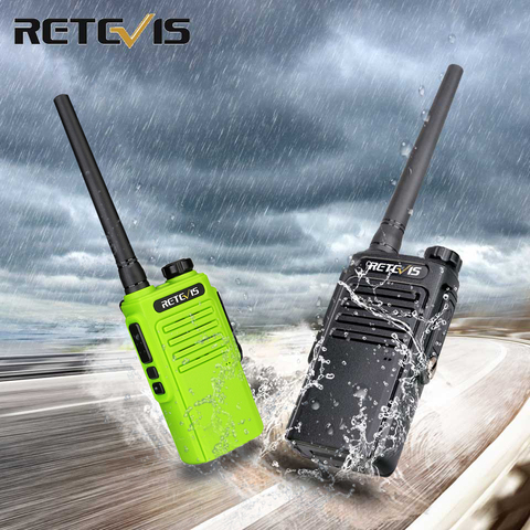 RETEVIS RT647 RT47 PMR Radio Waterproof Walkie Talkie 2 pcs IP67 PMR Radio PMR446 License-free Walkie-Talkies for surf/skiing ► Photo 1/6