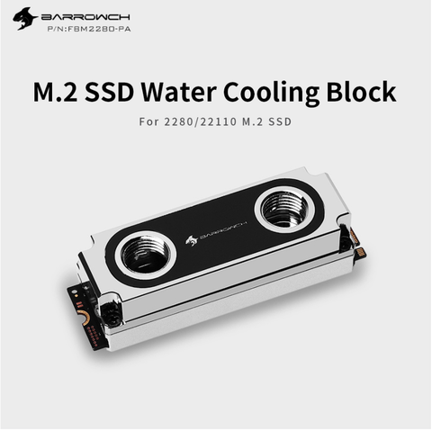 Barrowch FBM2280-PA Water Cooling Block For 2280/22110 M2 Type Solid State Drive Supports Single Double-Sided Chip Hard Drive ► Photo 1/5