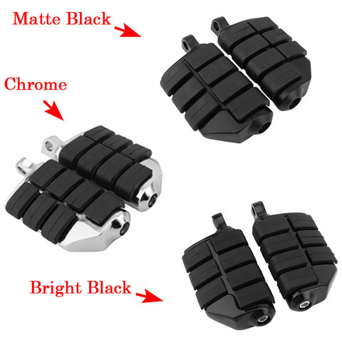 Motorcycle Front Driver Rider Rubber Foot Pegs Footrests Footpegs For Harley Honda Yamaha Kawasaki ► Photo 1/6