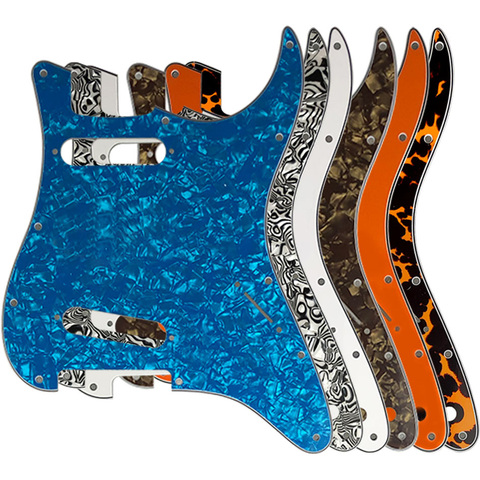 Pleroo Guitar Parts - For USA\ Mexico Fd Strat 72' 11 Screw Hole Standard SS  St Scratch Plate Multicolor choice ► Photo 1/6