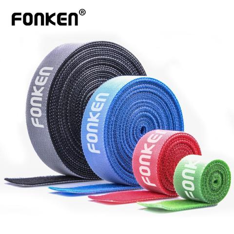 FONKEN USB Cable Winder Cable Organizer Ties Mouse Wire Earphone Holder HDMI Cord Free Cut Management Phone Hoop Tape Protector ► Photo 1/6