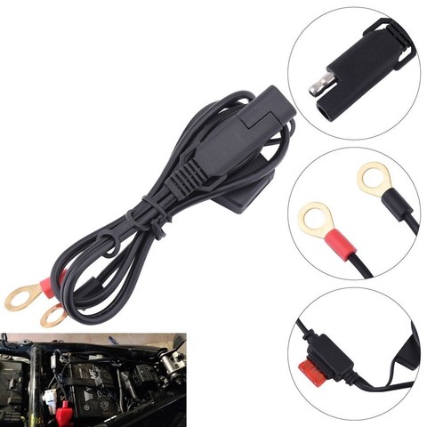 12V Car Motorcycle Battery Output Connector Ring Snowmobiles Battery Charger Terminal To S A E Quick Disconnect Cable ► Photo 1/6