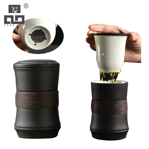 TANGPIN ceramic tea mugs with filters porcelain coffee cup tea cup drinkware ► Photo 1/6