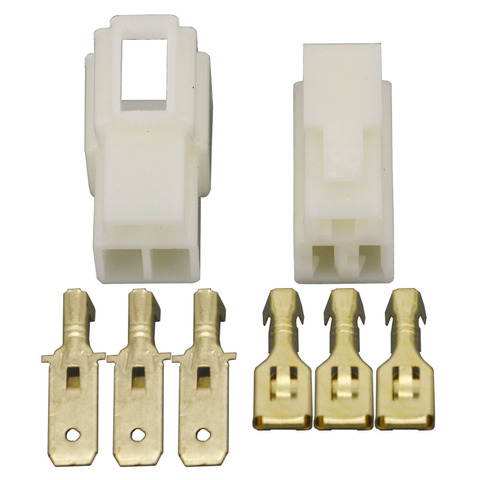 All New 3 Pin DJ7031-6.3-11/21 ABS Plastic Electrical Wire Connectors Plug Male and female Automobile Connector ► Photo 1/5