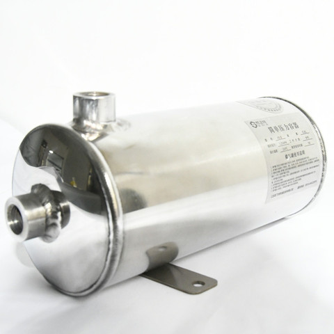 Stainless steel mirror gasholder 304 small gas holder 0.8L vacuum buffer air pressure tank horizontal ► Photo 1/6