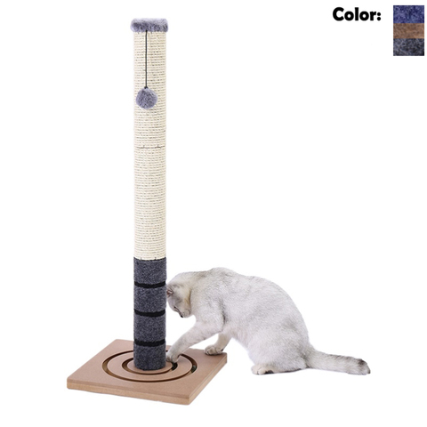 Cat Scratching Post For Big Cats Kitten Natural Sisal Rope Post and Stable Heavy Carpet Base Adult Cat Scratcher Tree ► Photo 1/6