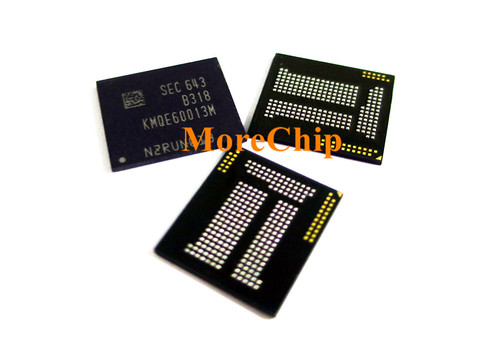 KMQE60013M-B318 eMMC LPDDR3 EMCP UFS BGA221 Chip NAND Flash Memory IC 16GB 16+2 Soldered Ball Pins ► Photo 1/1