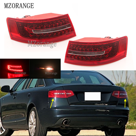 Inside Outside Tail Light For Audi A6 C6 S6 Quattro RS6 Saloon Sedan 2009-2011 4F5945095J 4F5945096J LED Tail Brake Lamp ► Photo 1/6