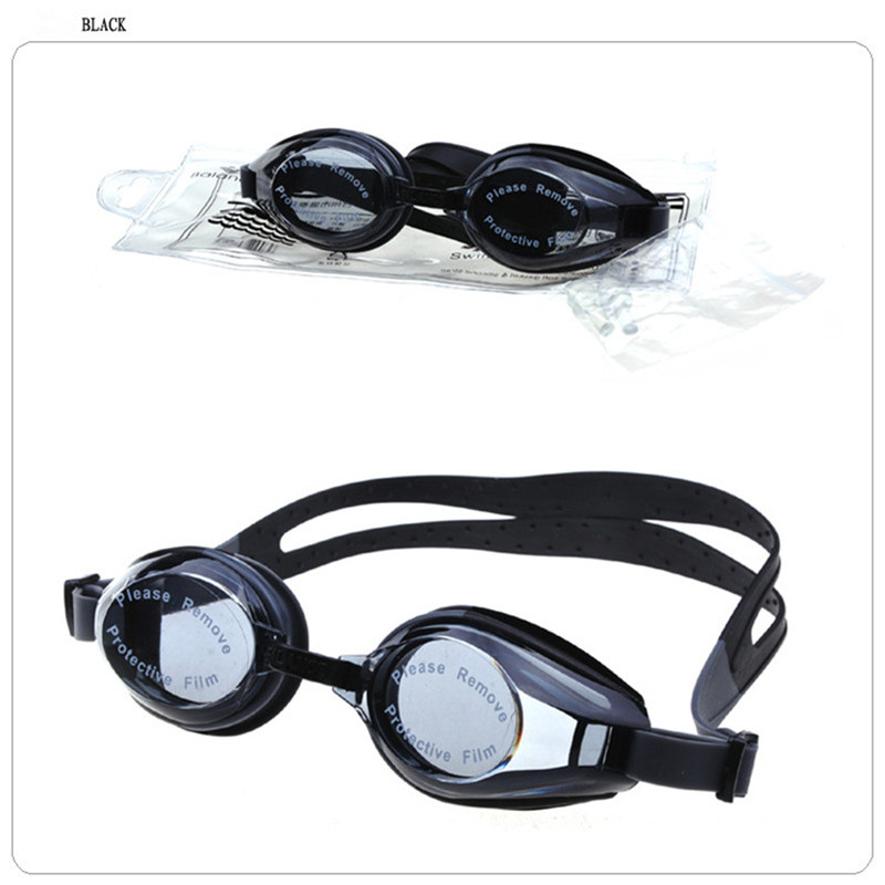 Black JIEJIA Adjustable Anti fog UV Waterproof Swimming Goggles Glasses 