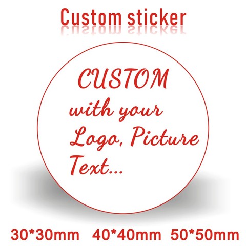custom stickers label logo printing journal cute aesthetic adhesive round christmas add name stationery sticker labels printing ► Photo 1/4