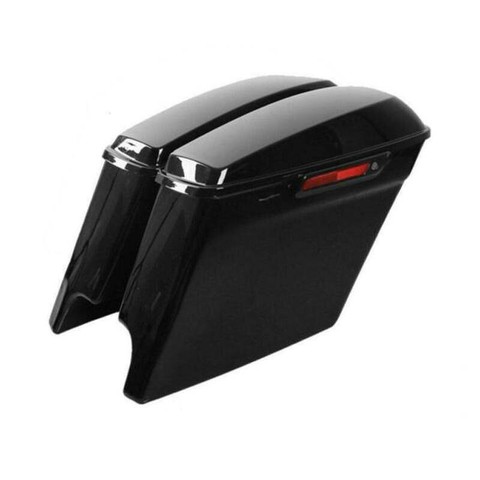 Extended Stretched Saddlebags With Black Latch + Keys For Harley Electra 14-18 ► Photo 1/1