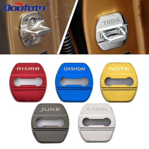 Auto door lock cover case for For Nissan Nismo Note Qashqai J11 J10 X-Trail X trail Juke Tiida car styling Emblems Accessories ► Photo 1/6