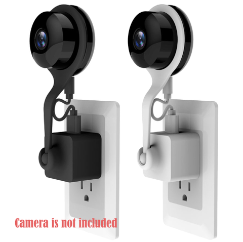 Gosear 360 Degree Rotation Holder AC Outlet Wall Hanger Mount Holder Bracket Socket with USB Cable for Xiaoyi YI Home Camera ► Photo 1/6