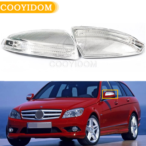 Car LED Turn Signal Lights For Mercedes Benz ML Class W204 W164 ML300 ML500 ML550 ML320 Door Rear View Side Mirror  Lamps ► Photo 1/6