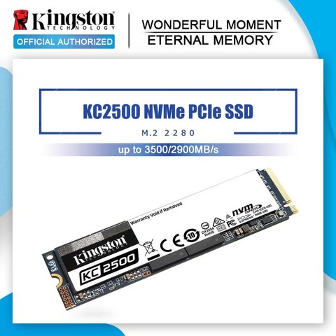 Kingston KC2500 M.2 SSD 250GB 500GB 1TB 2TB Internal Solid State Drives M2 NVMe PCIe 3.0x4 Laptop Desktop SSD ► Photo 1/6