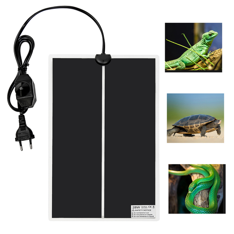 Reptile Heating Pad Aquarium Heat Mat Turtle Tortoise Lizard Climbing Pet Warmer with Adjustable Temperature Controller 220-240V ► Photo 1/6