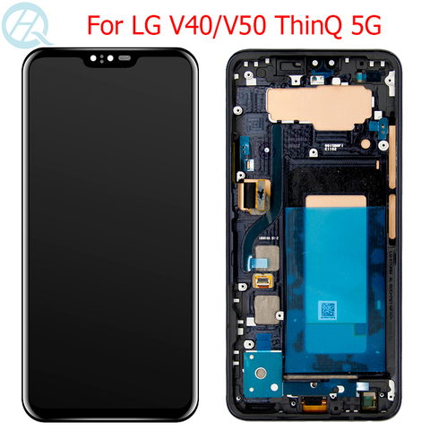 Original OLED For LG V40 V50 LCD With Frame 6.4