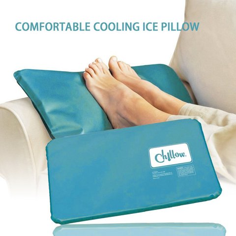 Comfortable Summer Cool Therapy Help Sleeping Aid Pad Mat Muscle Relief Cooling Gel Pillow Ice Pad Massager Water Pillows ► Photo 1/6