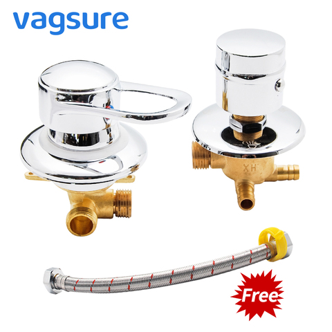 2/3/4/5 Way Outlet 10cm Shower room Mixer Tap Brass Separate Intubattion Shower Hose for shower cabin faucet ► Photo 1/6