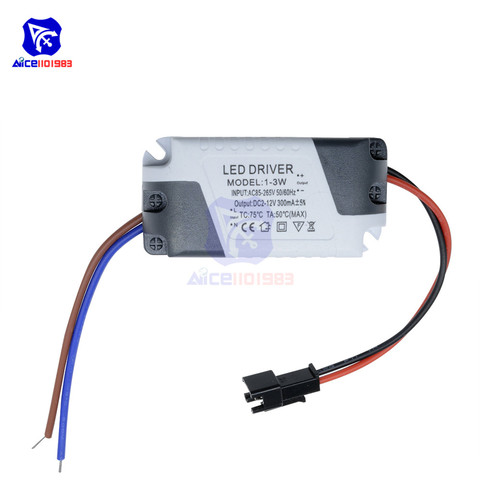 diymore 3x1W AC 85 -265V to DC 2 -12V LED Electronic Transformer LED Power Supply Driver ► Photo 1/6