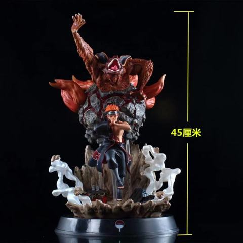 38-42cm Naruto Akatsuki Ataman GK May Shine Virgo Way of Pain Scene LED Lamp PVC Figurine Figure Collectible Model Toy gifts ► Photo 1/6