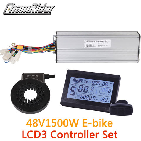 48V 60V 1500W Sine Wave Controller LCD LCD3 display Meter PAS Set E-bike Conversion kit Hall Sensor ► Photo 1/1