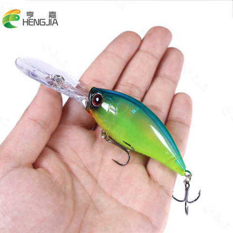 HENGJIA12.5cm 20.5g Crankbait Fishing Lure Pike Carp Fishing Artificial Hard Bait Fish Lures Wobbler Crankbait Fishing Tackle ► Photo 1/6