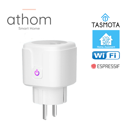 ATHOM preflashed TASMOTA Smart Plug Works With Home Assitant Electric Consumption Monitoring 16A ► Photo 1/2
