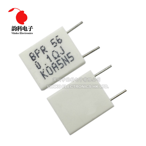 10pcs BPR56 5W 0.01 0.05 0.1 0.15 0.22 0.25 0.33 0.5 ohm Non-inductive Ceramic Cement Resistor 0.1R 0.15R 0.22R 0.25R 0.33R 0.5R ► Photo 1/4