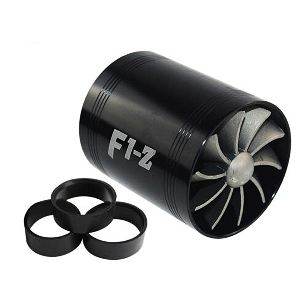 Universal Car Turbine Supercharger & 3 Rubber Covers 3000rpm F1-Z Double Turbo  Charger Air Filter Intake Fan Fuel Gas Saver Kit - Price history & Review